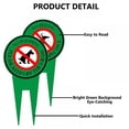 thumbnail image 4 of 2PCS Dog Warning Brand Huacao Brand Aluminum Plate Baking Paint Reflective PVC 13.7x7.8”, 4 of 6