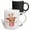 Multicolor, variant on 3drose, a Chiweenie Easter Bunny Mix Between a Dachshund and a Chihuahua Dog, 11oz Two-tone Yellow Mug