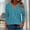 Blue plus size boho tops a1, variant on Women Plus Size Fall Winter V Neck 3/4 Sleeve Ruffle Leopard Print Tops Casual Boho Pullover Blouses Cute Trendy Flowy Shirts for , Black S