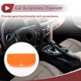 thumbnail image 3 of Unique Bargains Car Sunglasses Case Magnetic Universal Car Visor Eyeglasses Holder Storage Box Plastic Orange 16.5x7.5cm 1 Pcs, 3 of 7
