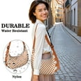 thumbnail image 5 of Vintage Checkered Crossbody Handbag for Women, Classic Buffalo Plaid Shoulder Tote, Lightweight Water-Resistant Hobo Purse with Retro Checkerboard Rustic Style, 5 of 5