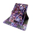 thumbnail image 2 of Purple Paisley tablet case 8 inch for Samsung Galaxy Note 8" 8inch android tablet cases 360 rotating slim folio stand protector pu leather cover travel e-reader cash slots, 2 of 5