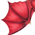 thumbnail image 3 of Fysho Dragon Halloween Mardi Gras Red Costume Wing, (17.7" x 37.4"), 3 of 8
