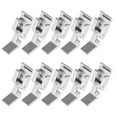 thumbnail image 3 of Single Sided Zip Zipper Presser Foot,10pcs Single Sided Zip Stainless Steel Presser Foot Sewing Machine Pressing Foot Power Packed Performance, 3 of 14