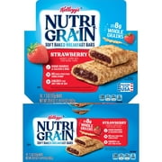 Kellogg's Nutri-Grain Strawberry Chewy Soft Baked Breakfast Bars, Ready-to-Eat, 20.8 oz, 16 Count