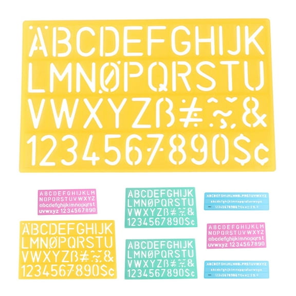 MLINS 2pcs Alphabet Stencils Set Letters And Numbers Alphabet Templates Letter Stencils Number Kids Tracing Stencils For Diy Drawing Crafting Learning Painting Scrapbooking