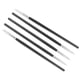 thumbnail image 5 of Kit de 5 pinceles de silicona para esculpir uñas, con cabezal para pintar y dar forma a efectos 3D (negro), 5 of 8
