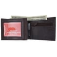 thumbnail image 5 of Genuine Leather Mens Bifold Wallet with Change Pocket 1692, 5 of 17