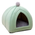 thumbnail image 5 of Cute Cat Bed Pet Tent with Removable Washable Cushion Semi Closed Winter, 5 of 8
