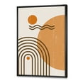 thumbnail image 3 of Designart 'Abstract Rainbow Moon and Sun In Earth Tones II' Modern Framed Canvas Wall Art Print, 3 of 5