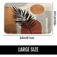 thumbnail image 2 of Boho Mid Century Bath Mat, Geometric Abstract Bathroom Rugs No Silp,Leaves and Brown Minimalistic Arch Beige Washable Cover Floor Rug Carpets Floor Mat 16x24 Inches for Kitchen Bedroom, 2 of 7
