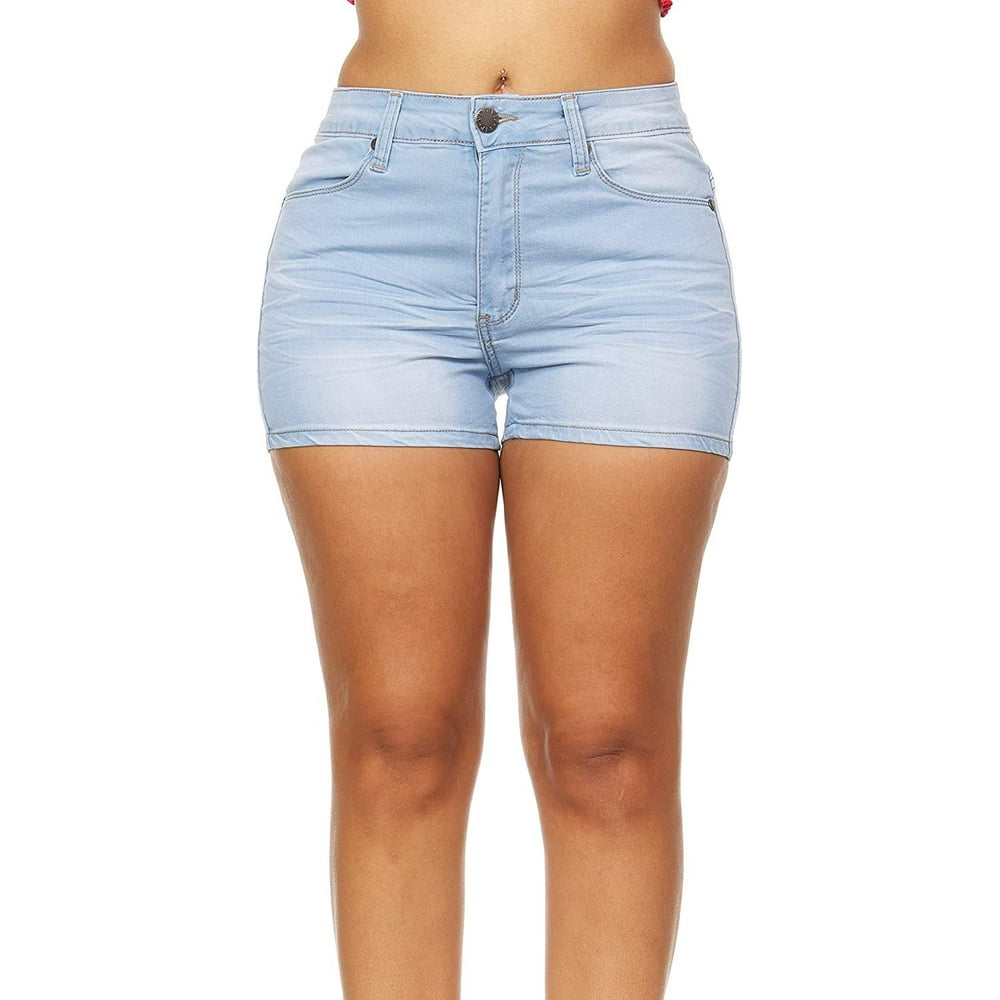 VIP Jeans Shorts Denim Jeans Acid Washed Blue Active Wear for Summer