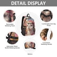 thumbnail image 4 of JIALIOU 14" Laptop Backpack Waterproof Airline Approved Stylish Casual Daypack for Travel Business College Work, Alpaca and Flower, 4 of 8