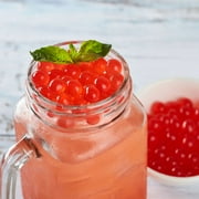 Tea Zone Cherry POPPING PEARLS™, for Beverage, Sweet snacks, Boba Milk Tea, Ready to Serve (7 lbs)