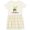 Natural with Stripes, variant on Inktastic Is This Thing On? Cute Cicada with Microphone Girls Toddler Dress