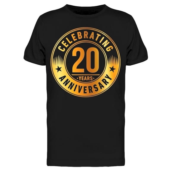 Celebrating 20 Years Anniversary Tee Men's -Image by Shutterstock