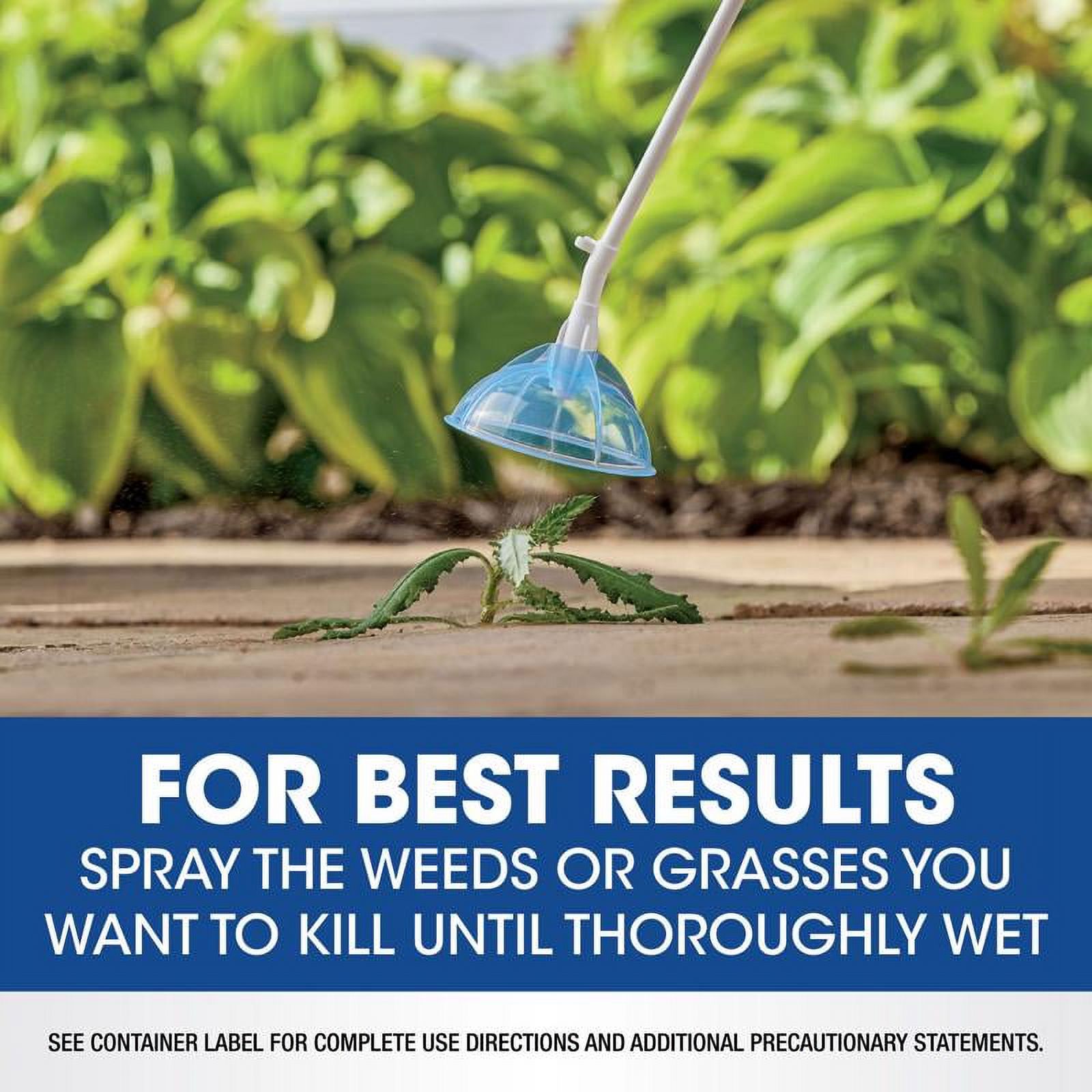 Roundup Weed & Grass Killer₄ with Sure Shot Wand, Use In Flower Beds and More, 1 gal.