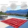 thumbnail image 3 of Red Plaid Outdoor Rug for Patio/Deck/Porch, Non-Slip Large Area Rug 5 x 7 Ft, Modern Art Checkered Farmhouse Indoor Outdoor Rugs Washable Area Rugs, Reversible Camping Rug Carpet Runner, 3 of 8
