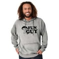 thumbnail image 4 of Fun Guy Fungi Mushroom Nerdy Geeky Men's Big & Tall Graphic Hoodie Brisco Brands 2X, 4 of 5