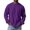 Purple, variant on Mens Waffle Long Sleeve Shirt Loose Fit Crewneck Long Sleeve Thermal Shirts Casual Lightweight Comfort Tops