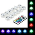 thumbnail image 2 of Graflsoa Lot de 12 Mini Lumières LED RGB Télécommandées, IP68 Étanche, 13 Couleurs, Parfait pour la Décoration, 2 of 6