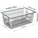 thumbnail image 2 of Cestas de alambre para congelador, juego de 6 grandes contenedores de almacenamiento de 15,4" estilo rústico, cestas para refrigerador con asas para gabinetes de cocina, despensa, oficina,, 2 of 8