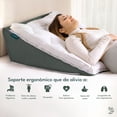 thumbnail image 2 of Almohada de Cuña Dreamlab Antireflujo Antironquidos Ortopédica para Espalda de Memory Foam con Funda de Microfibras en Gel, 2 of 8