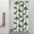 thumbnail image 2 of White Green Dinosaurs Pattern Shower Curtain 36"x72" ,Bathroom Decorative Shower Curtains Set with 12 Hooks,Modern Waterproof Washable Shower Curtain, 2 of 6