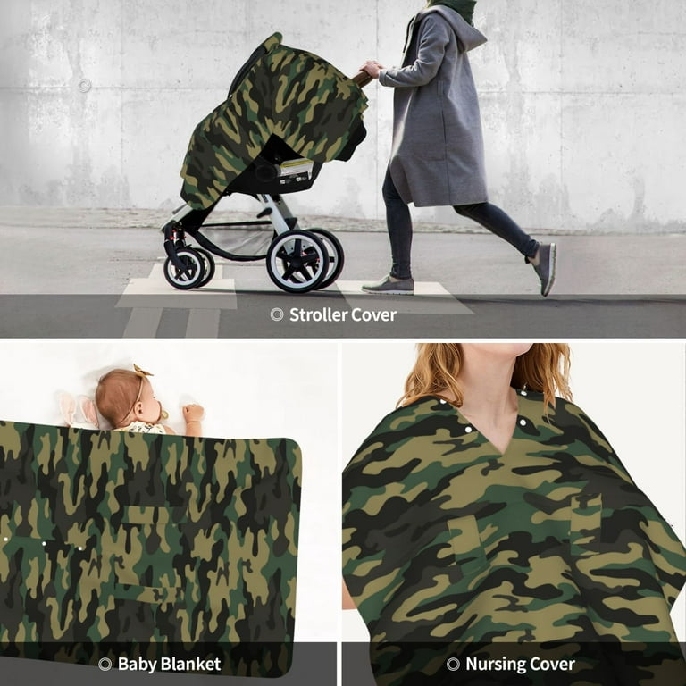 Car Seat Cover Baby Green Camo Classic Carseat Covers Baby for