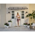 thumbnail image 4 of Palram - Canopia Herald 4460 7' x 5' Polycarbonate/Galvanized Steel Awning - Gray/Mist, 4 of 10