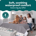 thumbnail image 2 of FurHaven Pet Products Quilted Twill Waterproof Bed/Furniture Protector - Gray, Jumbo/King, 2 of 8