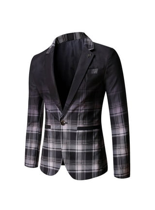 QIPOPIQ Clearance Men's Suits One Button Floral Perforce Long Sleeve Tops  Lapel Mens Formal Blazer Suit Jacket 
