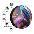 thumbnail image 4 of Goofa Beautiful Flower Blue Bird Pattern Universal Tire Cover for Jeep, SUV, Truck, and Trailer – Waterproof, UV-Resistant,Easy to Install, Fits 14"-17" Tires-15 inch, 4 of 6