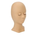 thumbnail image 3 of Cabeza de maniquí de silicona para práctica de extensión de pestañas, con 4 pares de ojos reemplazables y color de piel., 3 of 14