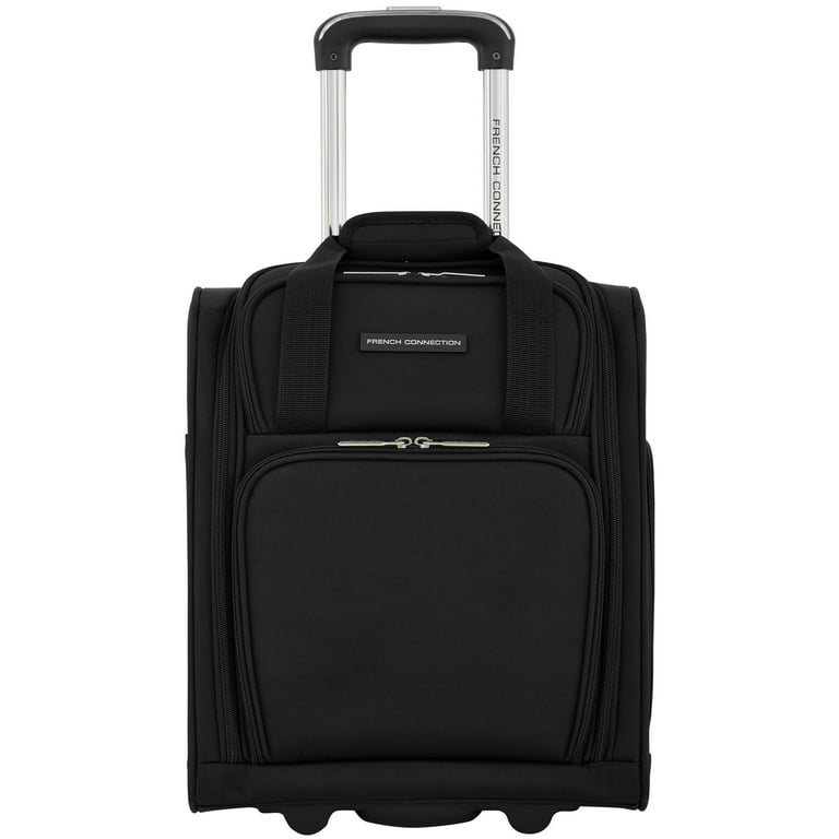 French Connection 16 Inch Under Seater Luggage, Black photo 2