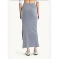 thumbnail image 4 of Mid Rise Elastic Waist Basic Midi Skirt, 4 of 7