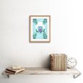 thumbnail image 2 of Kawaii Owl Swing Art Print Framed Poster Wall Decor 9x7 inch, 2 of 5