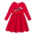 thumbnail image 6 of Actgleam Toddler Girls Long Sleeve Dress Christmas Formal Dresses,4Year, 6 of 9