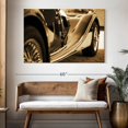 thumbnail image 3 of Elephant Stock Sepia Vintage Car Wall Art - Horizontal Canvas Wall Art - Living Room Wall Decor - Transportation Canvas - Brown And Black Decor - 51" x 34", 3 of 7