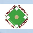 thumbnail image 2 of CafePress - Watch Baseball With Daddy Infant Bodysuit - Baby Light Bodysuit, Size Newborn - 24 Months, 2 of 4