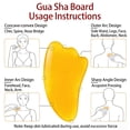 thumbnail image 5 of Herramienta de masaje Gua Sha, tablero de resina Gua Sha para relajación muscular y masaje corporal, acabado ergonómico con piedras naturales, adecuado para rostro y cuerpo., 5 of 5