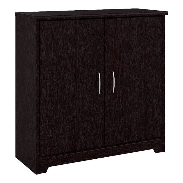 Cabot Small Bathroom Storage Cabinet w/ Doors in Espresso Oak - Engineered Wood