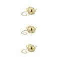 thumbnail image 3 of Transemion Stainless Steel Tea Strainer Chain Hook Reusable Washable Teabag Infuser Kitchen Teahouse Filter Teaware Accessories Golden 3Set, 3 of 6