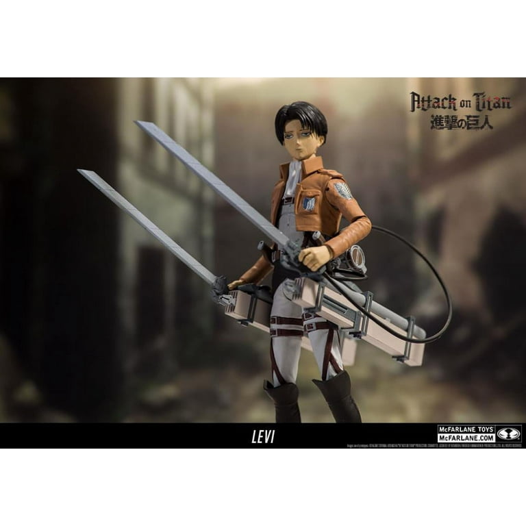 Funimation Attack on Titan Levi Action Figure Color Tops McFarlane Toys 2018