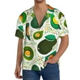 thumbnail image 2 of Picia Green Avocado Men's Linen Shirts Short Sleeve Cuban Beach Shirts Casual Shirts Button Down Shirt for Men Beach Summer Wedding Shirt-XX-Large, 2 of 7