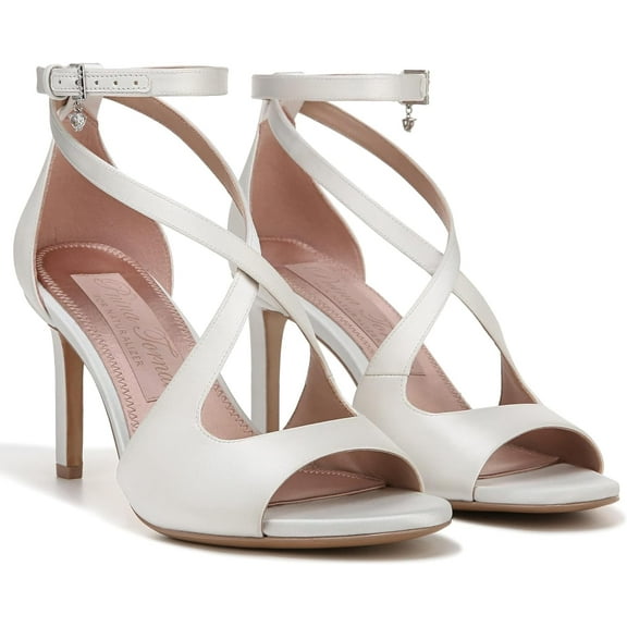 Naturalizer Women's Pnina Tornai Amor 2 Ankle Strap Heel Sandal White 8.5W