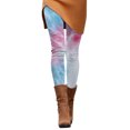 thumbnail image 4 of Endives Women's Yoga Pants Tie Dye Printed Fashion Casual Slim Yoga Leggings Fall Winter, 4 of 7