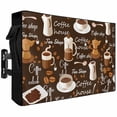 thumbnail image 2 of Outdoor TV Cover 52x30x4.5in, Coffee Bean Cafe Cup Seamless Weatherproof TV Screen Protector with Zipper, Retro Brown Graffiti Style Outside Television Cover Fits Up to 52-55", 2 of 9