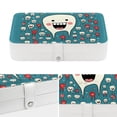thumbnail image 4 of Tiny Teeth Portable PU Leather Jewelry Box Organizer with Removable Compartment, Necklace Holder, Bracelet Holder, 4 of 6