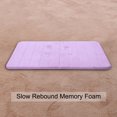 thumbnail image 5 of PiccoCasa Memory Foam Bath Mat Thin Absorbent Bath Rug Mat for Bathroom, Purple 32" x 20", 5 of 6